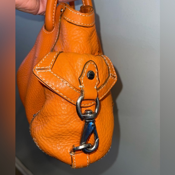Cole Haan Village Tote. Soft, Orange Leather Bag Perfect For Summer. Beautiful! - Picture 4 of 11